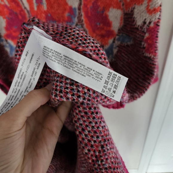 Zara Pink Jacquard Knit Tunic Sweater Dress NWT Size Small - Picture 13 of 16